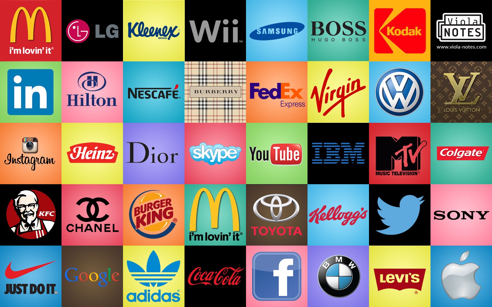 popular brands logos